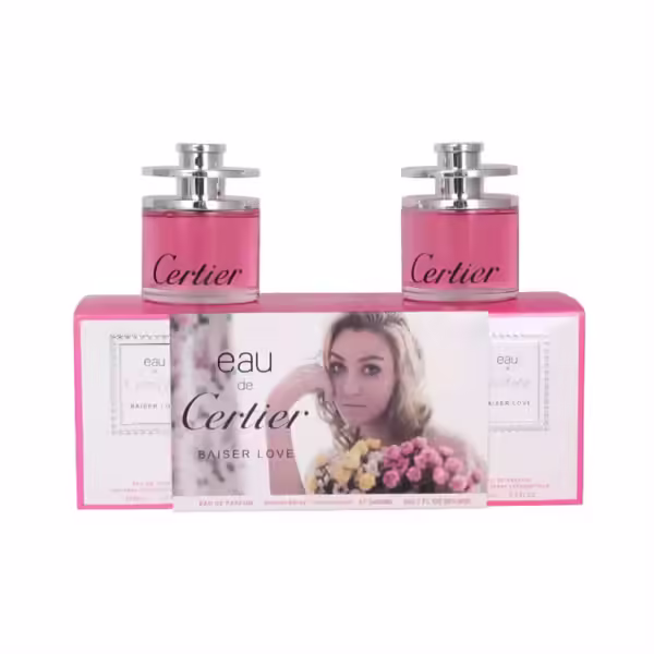 Coffret de flacons de parfum pour femme, Eau de Certier Baiser Love 160 ML
