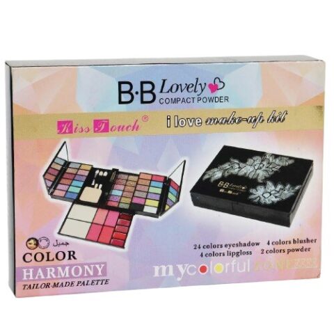 Maquillage BB Lovely Kiss Touch,Mini Valisette de Far - 24 Couleurs