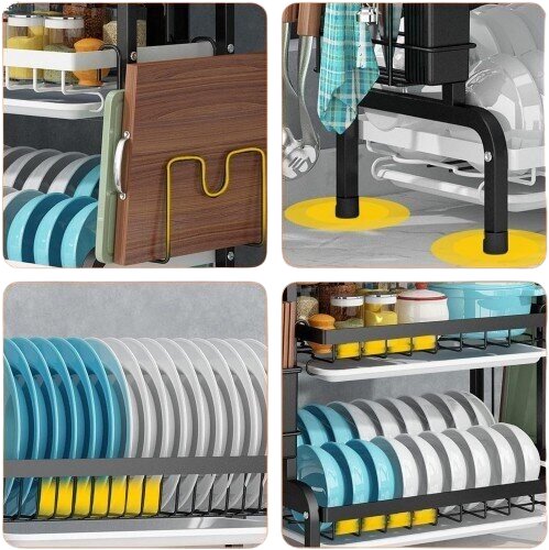 Égouttoirs à Vaisselle Support de Rangement pour Vaisselle, Égouttoir à Vaisselle de Cuisine