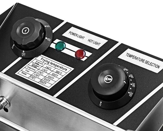 Friteuse électrique double compacts professionnelle, friteuse de frites de poulet en acier inoxydable avec pelle à panier