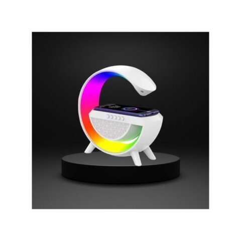 Generic Enceinte Bluetooth avec Haut-Parleur et Éclairage LED, Chargeur Sans fil