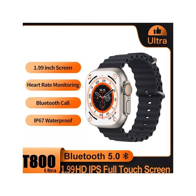 Generic Montre Connectée - Smart Watch - Imperméable Bluetooth T800 Ultra Noir, Generic Montre Connectée - Smart Watch - Imperméable Bluetooth T800 Ultra Noir