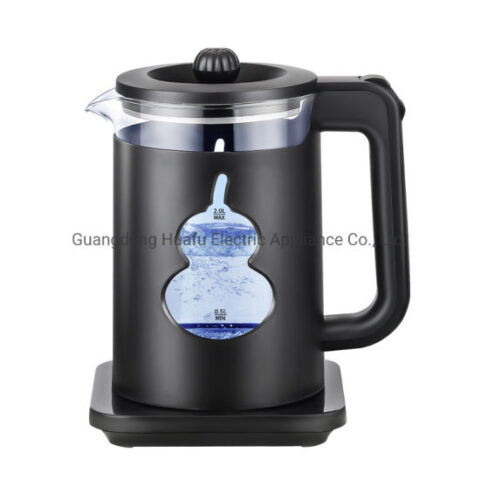 Mylongs Bouilloire en verre théière électrique kettle 2L, 1500W