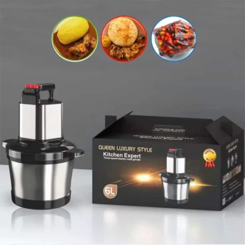 Queen Luxury Style,Hachoir électrique Multifonctions 6L