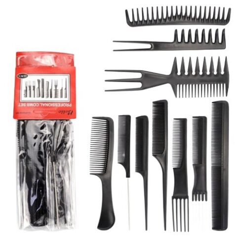 ENSEMBLE DE PEIGNES ET BROSSE POUR ENTRETENIR CAPILLAIRE TENDANCE