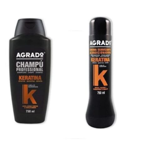 Pack shampoing + Démêlant Agrado Kératine 750 ml