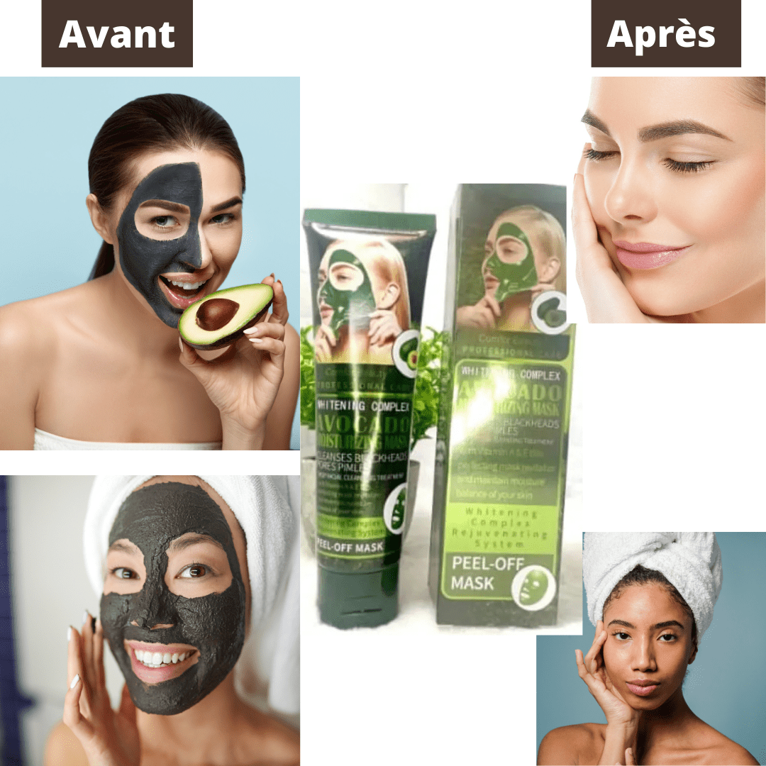 Avant Masque Hydratant à l'Avocat éclaircissant pour le visage, blanchiment du visage, éclairant,