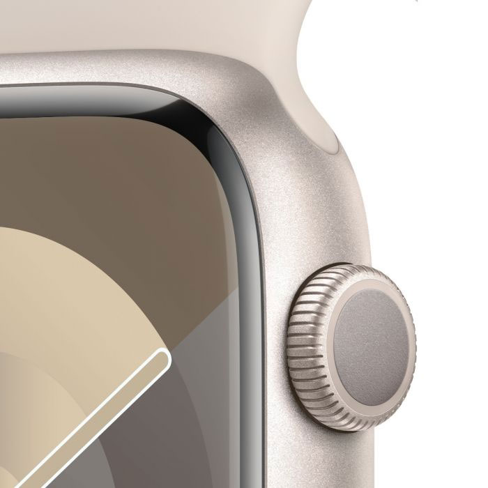 Apple-Watch-Series-9_starlight_1 Apple Watch Series 9 45 mm Aluminium Argent et 2 Bracelet sport