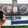 Apple Watch Series 9 45 mm Aluminium Argent et 2 Bracelet sport